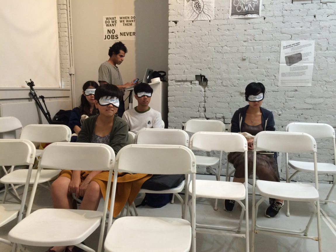 ‘I can see that’ performative lecture at NY art book fair