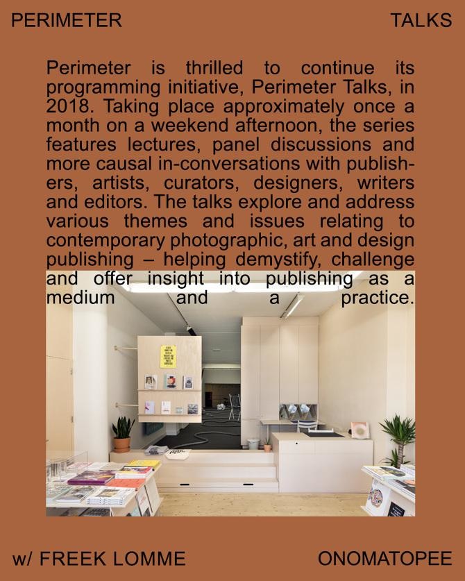 talk Freek Lomme @ Perimeter Books Melbourne